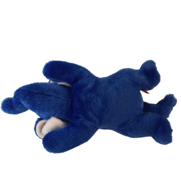 Vintage Ty Beanie Buddies Peanut Blue Elephant Plush 15" Stuffed Animal Toy 1998 - Picture 3 of 7